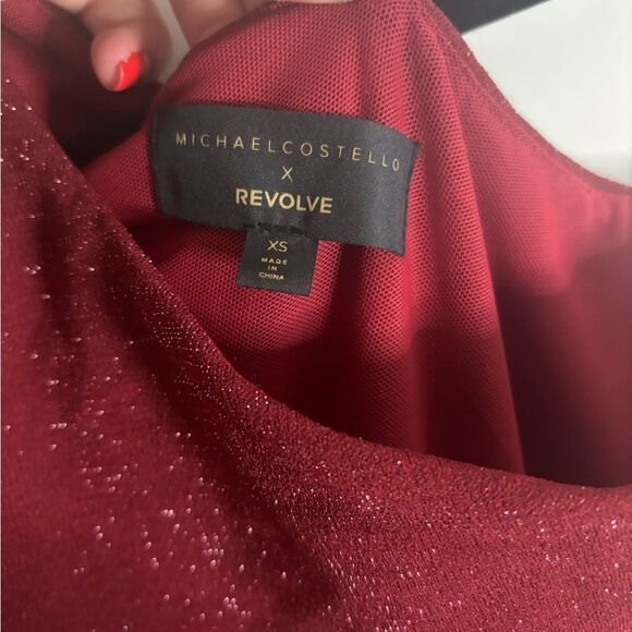 Michael Costello x REVOLVE Gilly Maxi Dress in Dark Red size xs NWOT - Picture 5 of 6